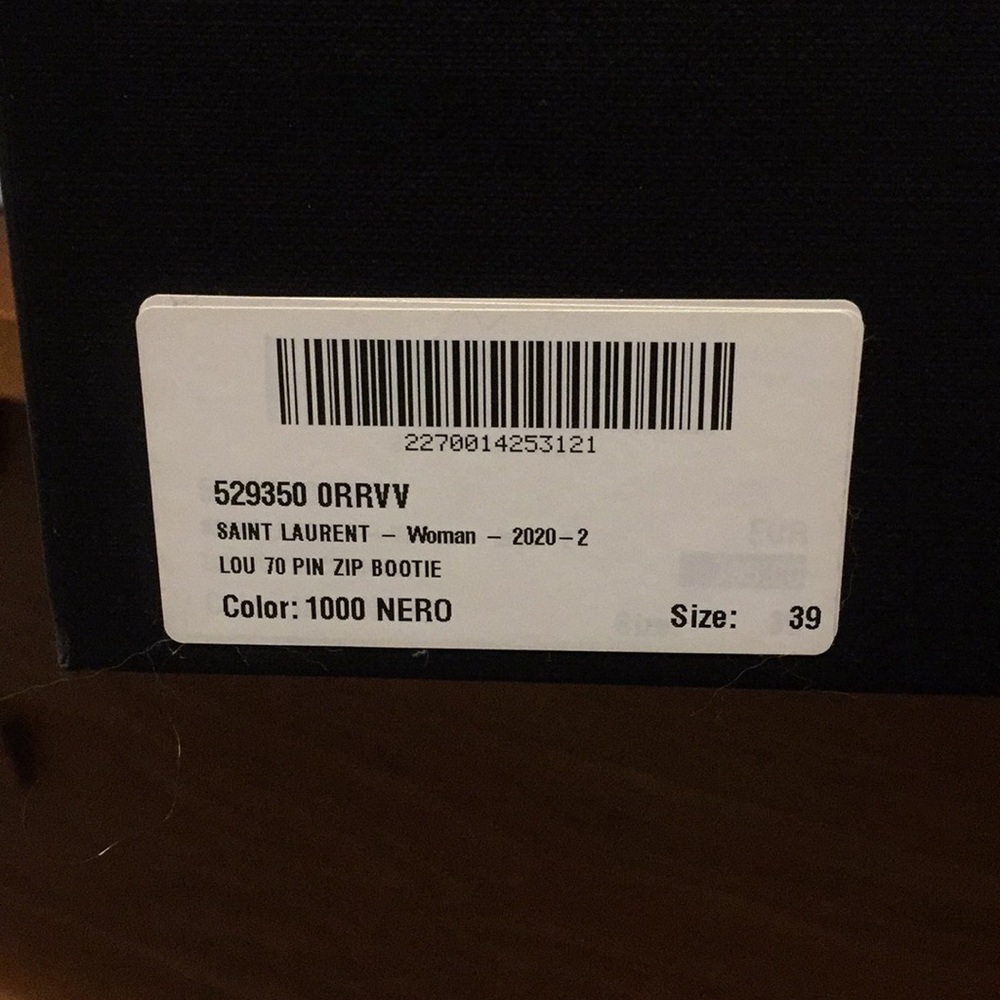 (SOLD) 💖 YSL Lou Ankle Boot size 39 - Picture 11 of 13